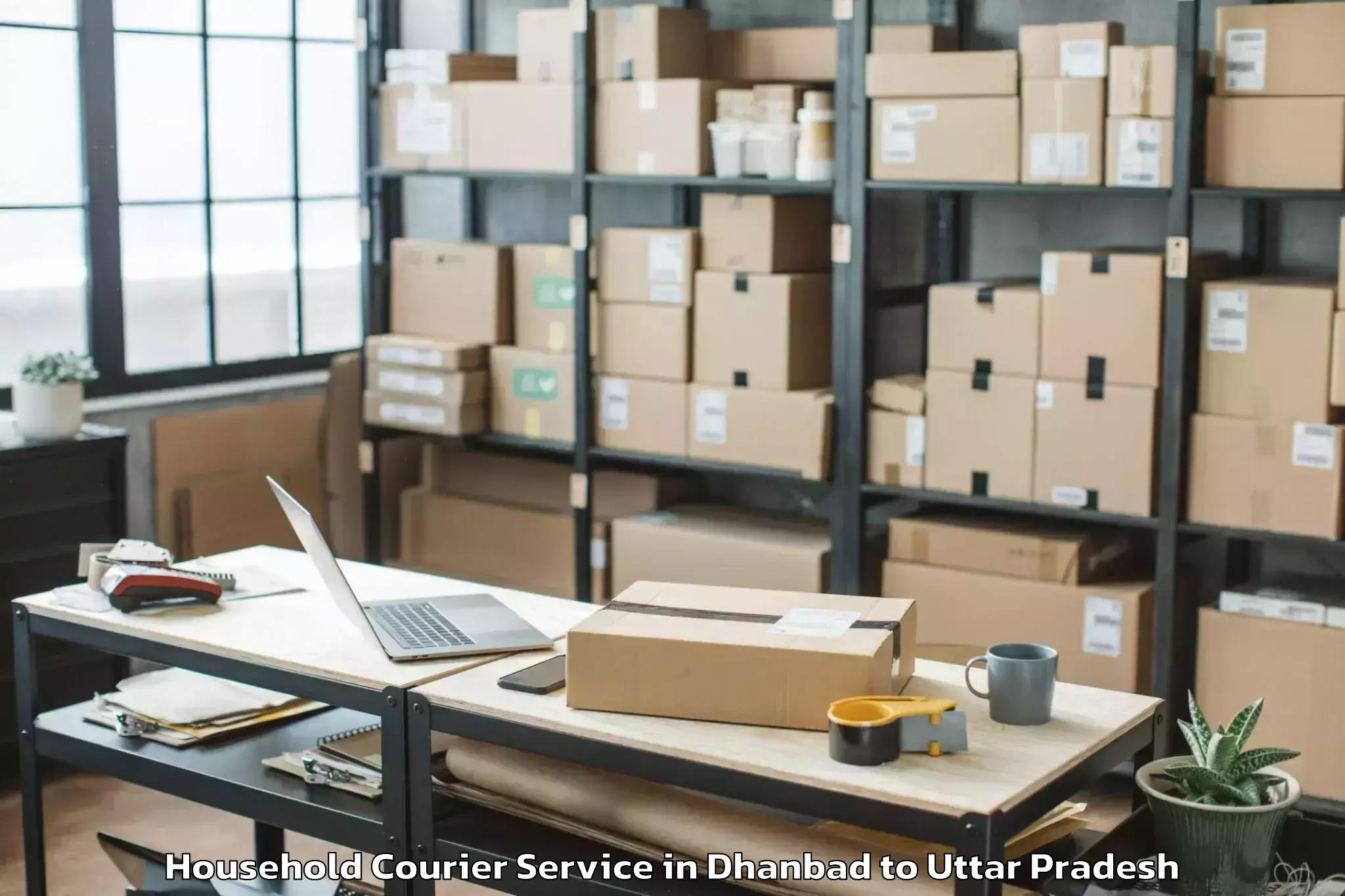 Book Dhanbad to Phoolpur Household Courier Online